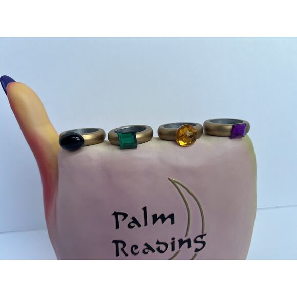 Department 56 PALM READING Candelabra Psychic Spiritual Guide Halloween unique - Picture 2 of 6